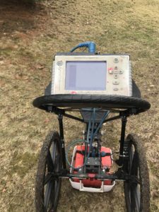 Ground Penetrating Radar used for oil tank locating by Barrier Contracting