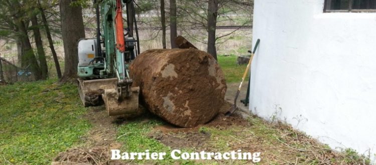 550 Gallon Underground Heating Oil Tank Removal